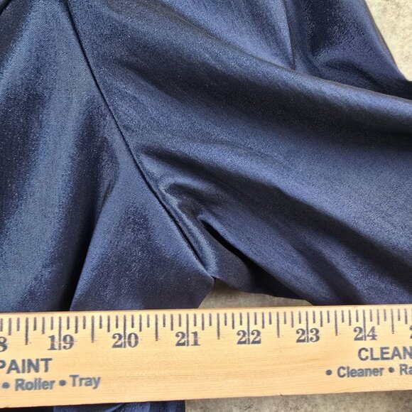 Dressbarn Woman Collection Blue Satin 3/4 Sleeve Jacket 24W - Picture 9 of 10
